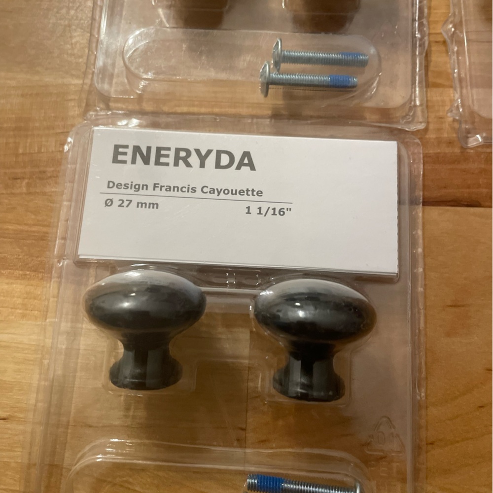IKEA Black Cabinet Knobs Set